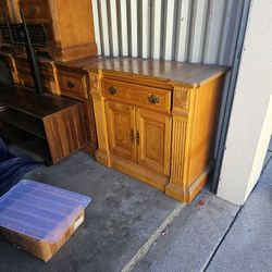 Vintage bedroom set king size bed with dressers