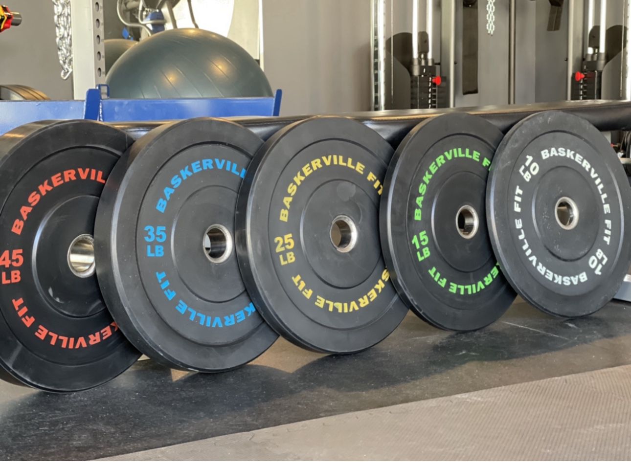 BRAND NEW 260lb set of Olympic Bumper Plates sealed in the manufacturer box 