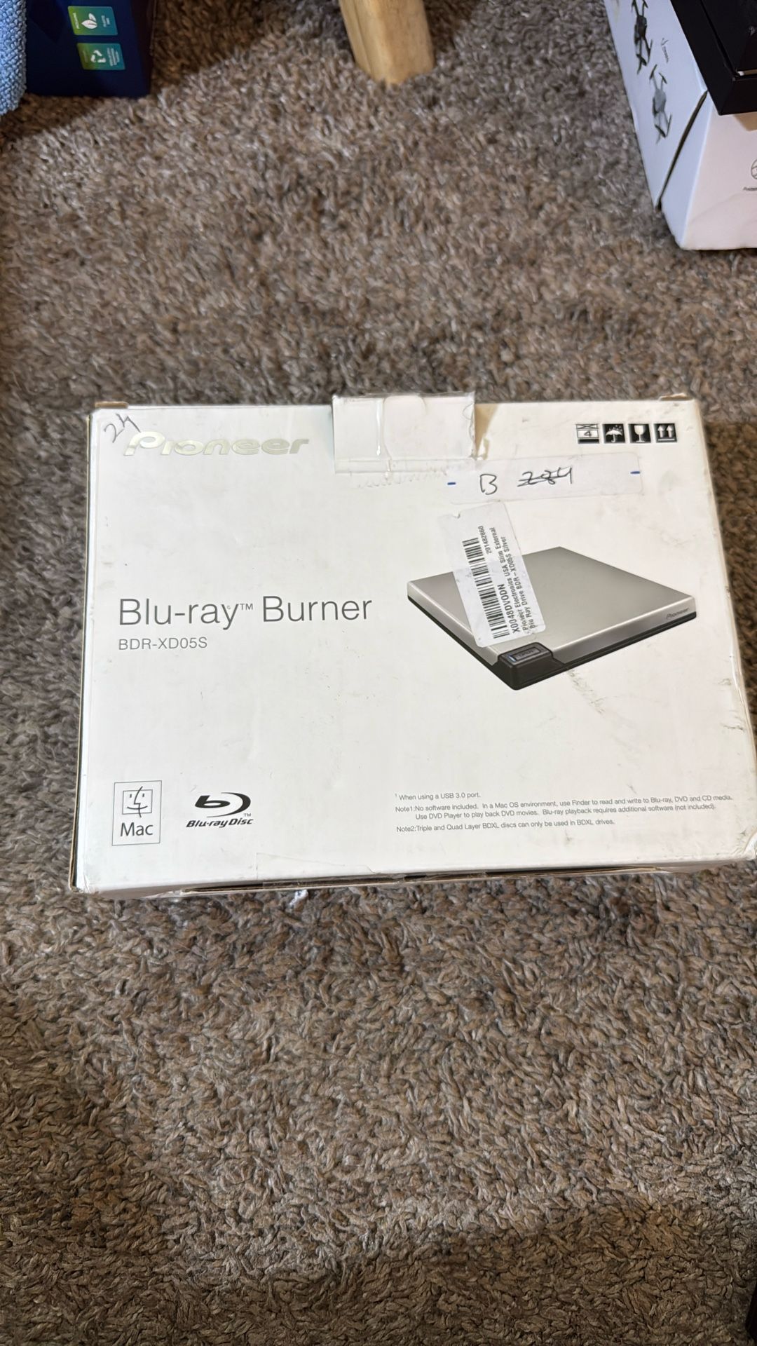 Pioneer Electronics USA Slim External Blu Ray Drive BDR-XD05S Silver