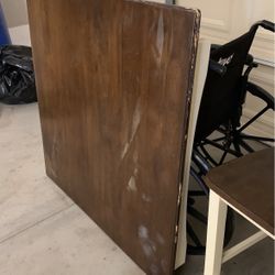 Brown & White Kitchen Table 