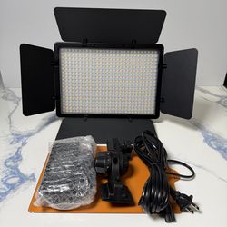 Video Lights 502 LED With Power Supply Dimmable & Battery Ports