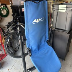 AB Lounge 2 Exercise Chair Abdominal Workout Lounger Blue - Solid