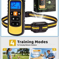 Dog Training Collar - Rechargeable Dog Training Collar with One Receiver Black