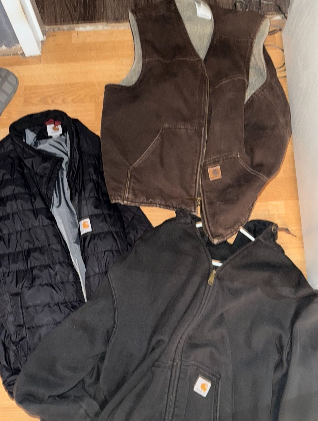 Carhartt Vest And Zip Up Jacket