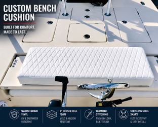 Custom boat bench cushion. (Ready to install)