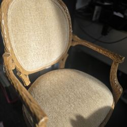 Set Of 4 - 1980s Vintage Faux Bois Chairs