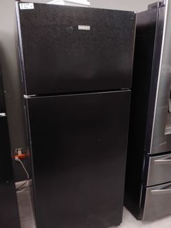 Black 28" top freezing bottom cooling with warranty