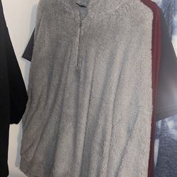 Furry Sweater Zip Up 