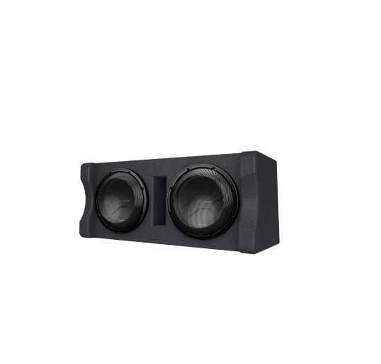 Kenwood Excelon P-XW1221D Ported 2-ohm Dual Loaded Enclosure with Two 12" Subwoofers
