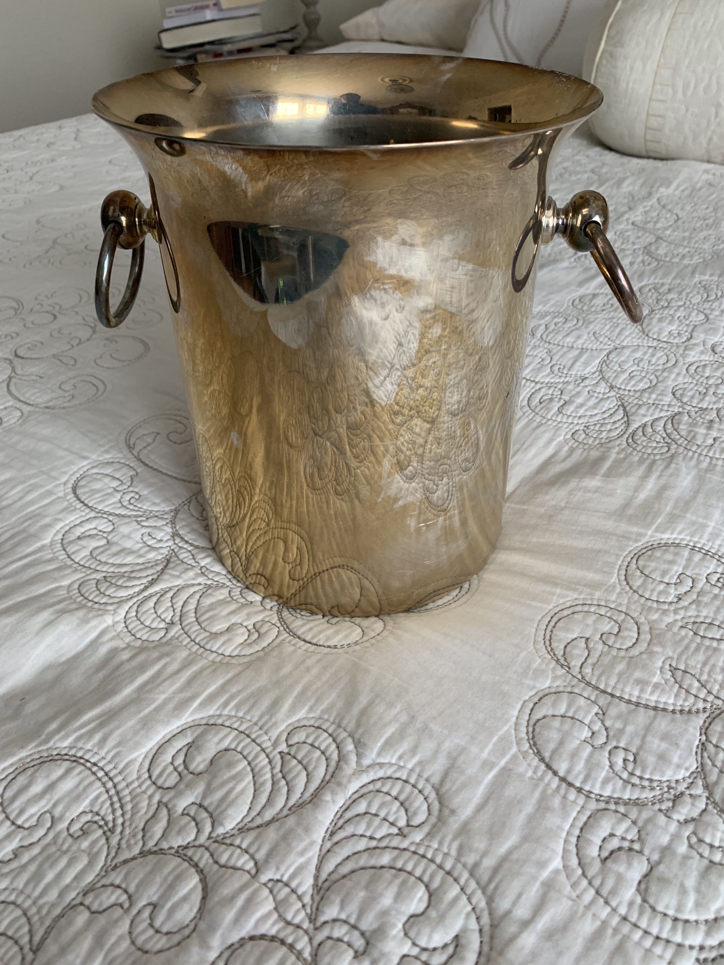 Vintage silver plated champagne bucket