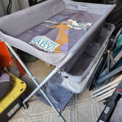 Portable Changing Table With Wheels 
