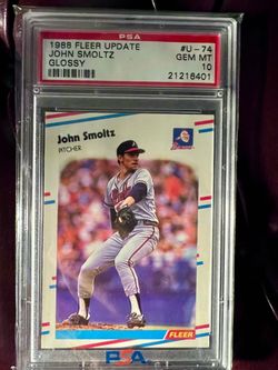 1988 Fleer Update Glossy John Smoltz PSA 10
