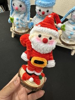 Santa Claus Ornaments, Christmas Decoration, Christmas Gift, Handmade Santa Figurines,Collectible Santa Claus