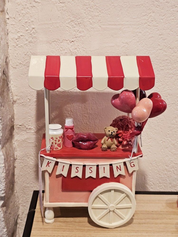 Martha Stewart Valentines Day kissing booth cart