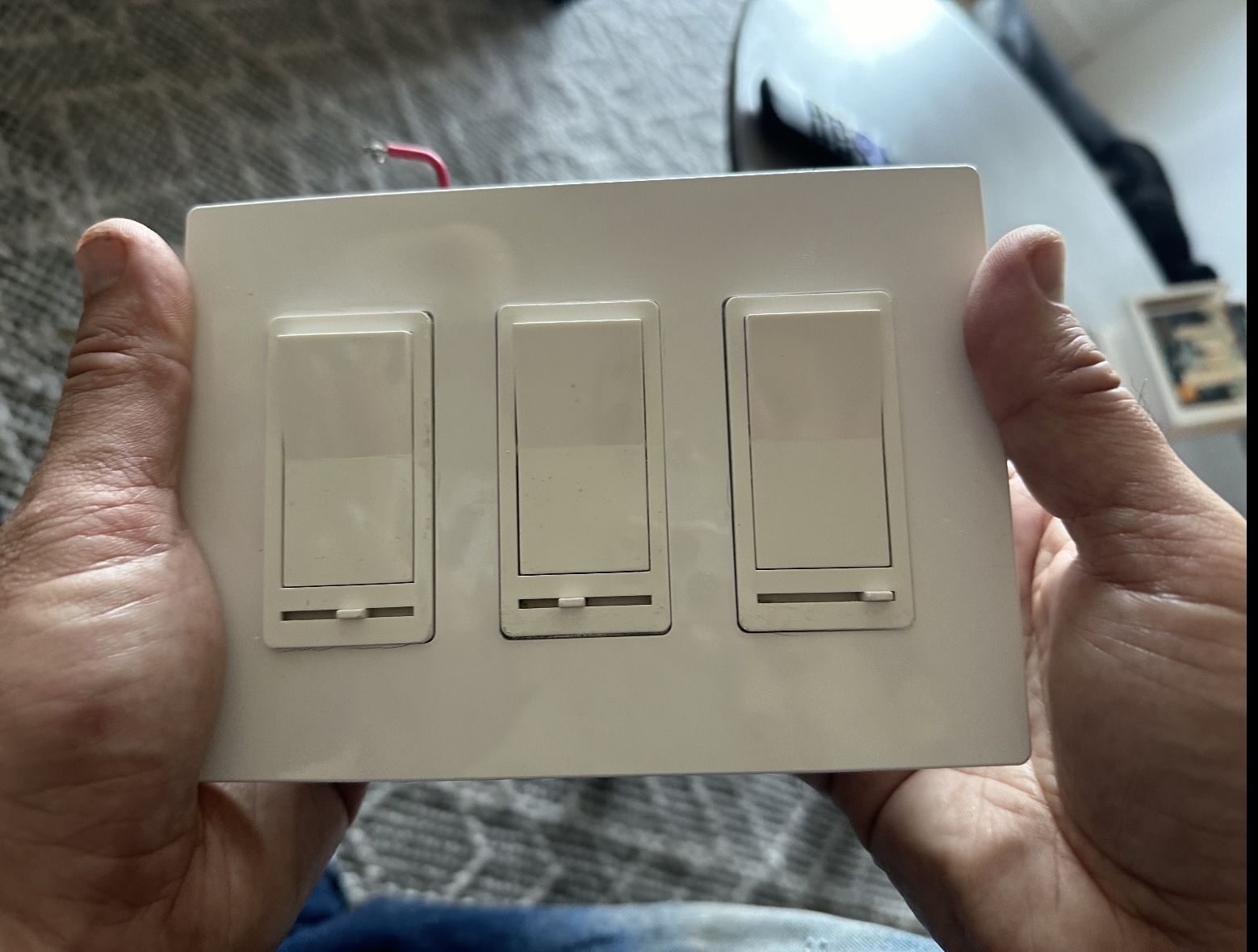 White Rocker Dimmer Switches