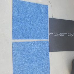 Brand New 60 Pcs Light blue Carpet Tiles - Total 158.4 Square Foot