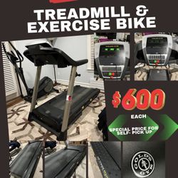 Treadmill & Exercise Bicycle 
