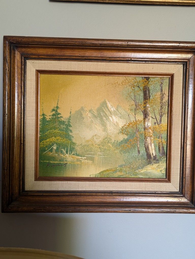 Vintage Framed Art Painting