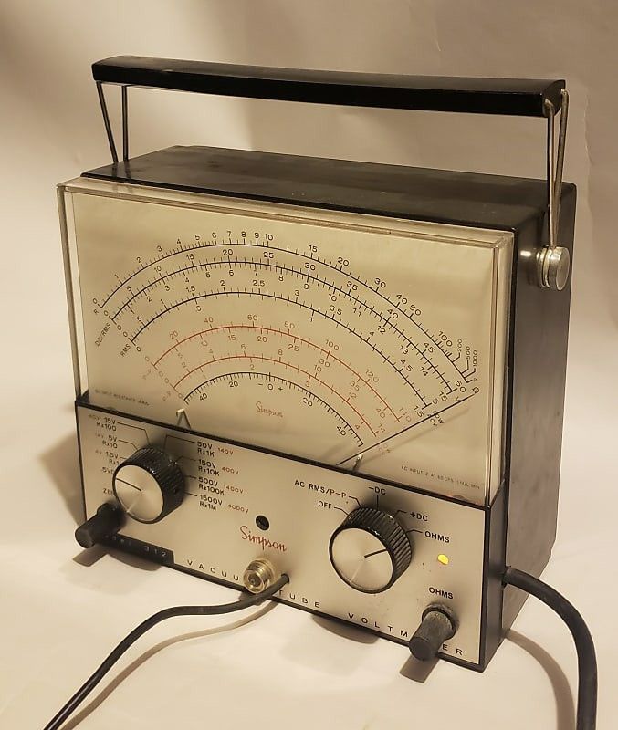 Simpson Model 312 Vacuum Tube Voltmeter with Simpson model 0150  