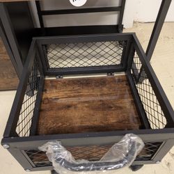 Mini Refrigerator Stand With Drawers On Wheel