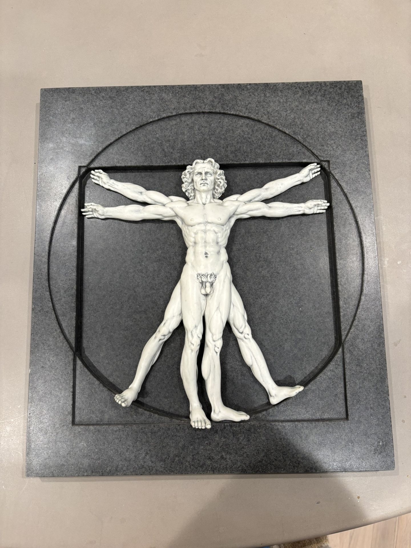Da Vincci’s Vetruvian Man 3D Stone Wall Art