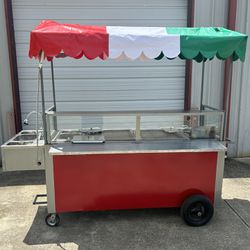 Food Cart (2 Grills, Fryer, & 3 Heating Compartments)