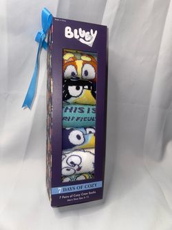 Bluey 7 Days of Cozy Crew Socks Set