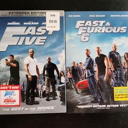 Fast Five And Fast & Furious 6 Pre-owned DVDs