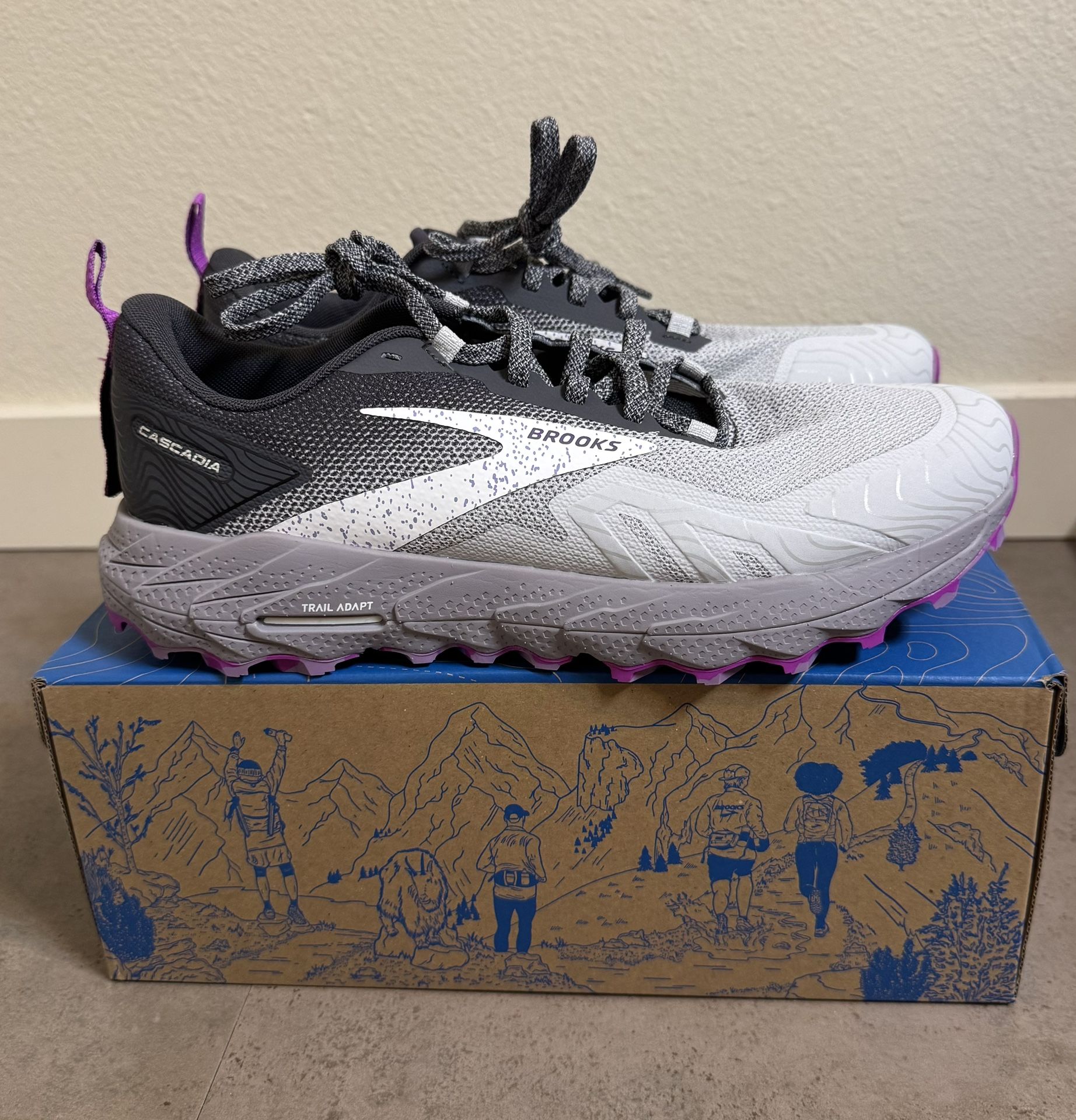 Brooks Women’s Cascadia 17 Trail Running Shoe Mountain Trail Size 9,5