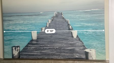 CANVAS BEACH WALL ART $25.00