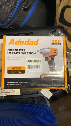 Adedad 20V Cordless Impact Wrench PL10W