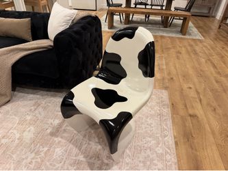 Cow print chair