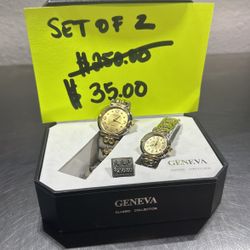 Geneva classic collection watch set price shop