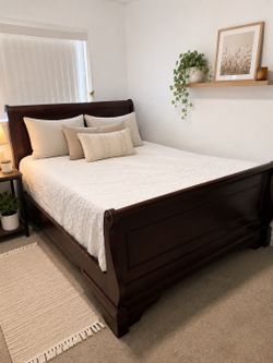 Queen Sleigh Bed Frame – $450 OBO