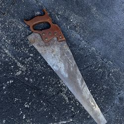 Old Hand Saw Disson Vintage Wooden Handle