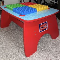 Mega Bloks wooden activity table