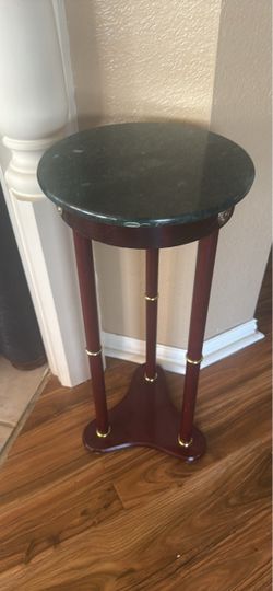 Accent table marble top