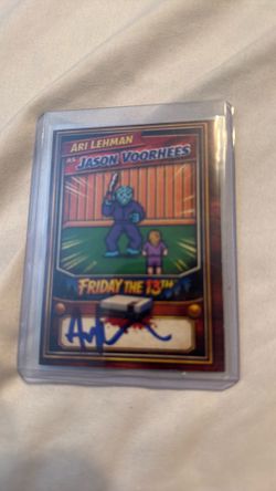 Signed Friday 13th Jason cards