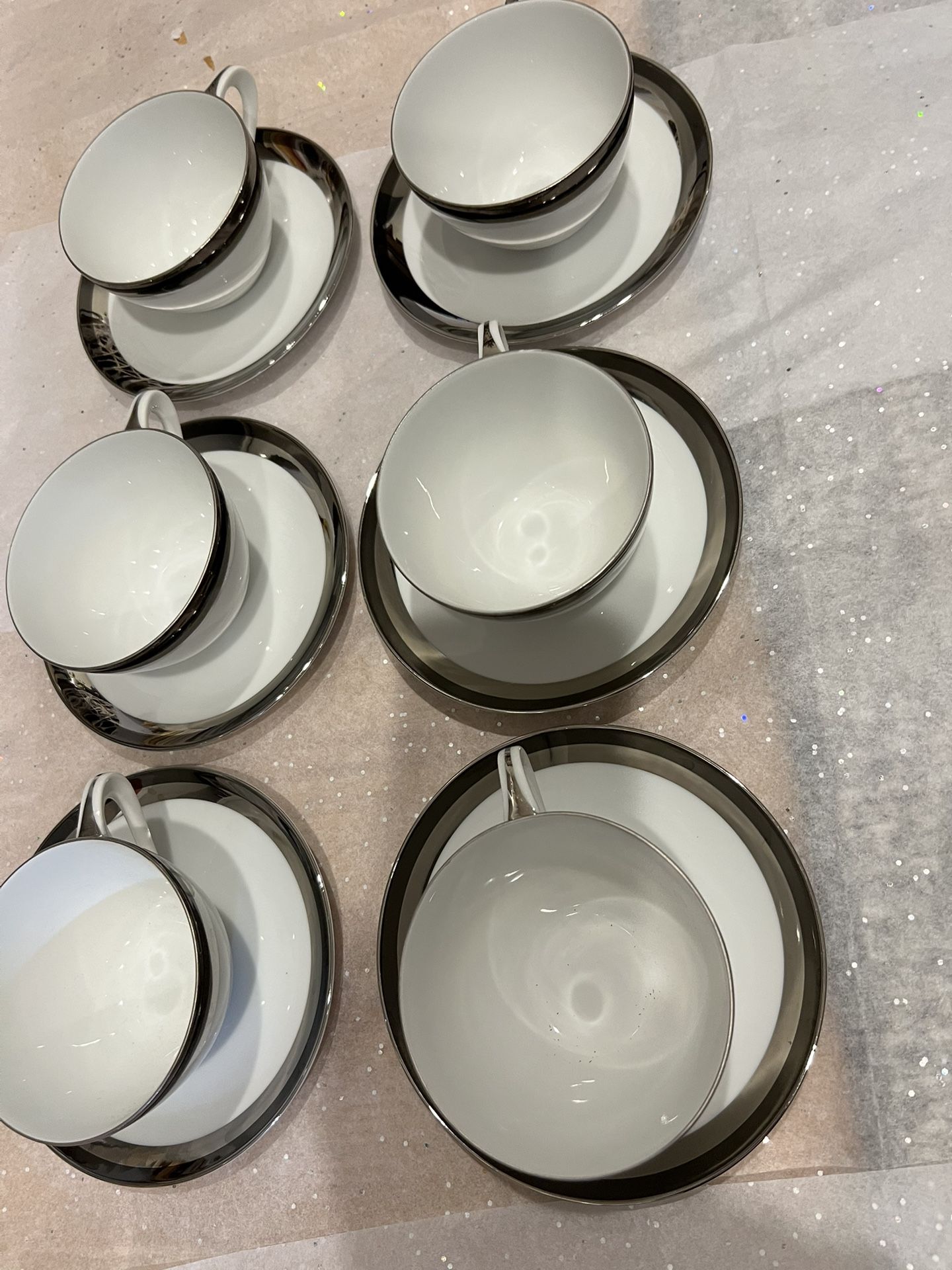 Sango Japanese Imperial China (6 Sets Of Cup Saucer)