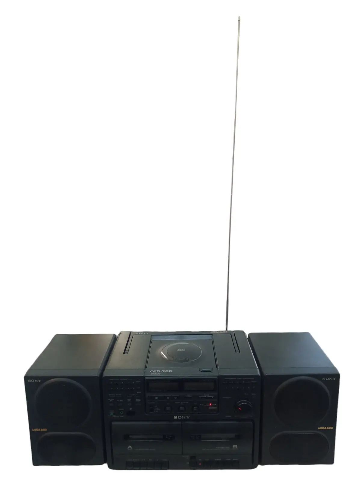 Sony CFD-760 CD Player Cassette Recorder AM/FM Radio Boombox | As-Is For Parts