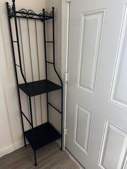 Black Wrought Iron Stand 