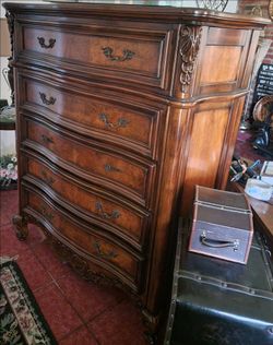 Dark wood dresser