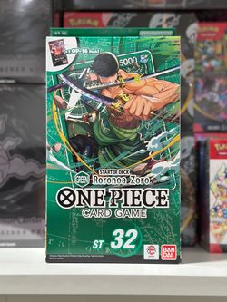 BANDAI ONE PIECE TCG STARTER DECK 32 GREEN ZORO NEW SEALED OP 16  ST32