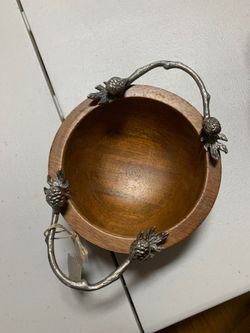 Small Decorative Wooden Bowl