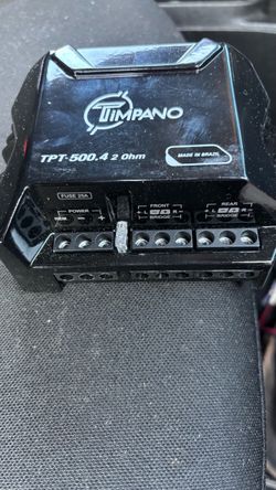 Timpano TPT-500.4 2 ohm Brazilian 4 channel 500 watts RMS