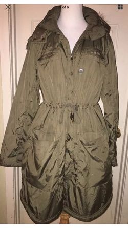 Women's H&M long parka winter jacket size large