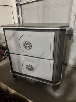 Modern Two Drawer Nightstand