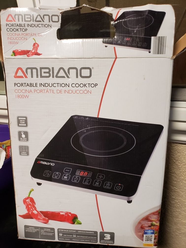 Ambiano portable induction cooktop