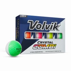 Volvik Crystal Combi Dozen Multi-Color Golf Balls