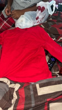 Girl’s Red Long Sleeve Shirt